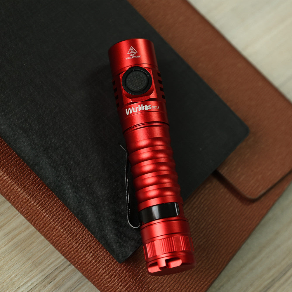 Wurkkos FC11 LH351D 90 CRI 18650 LED Flashlight with Magnetic Tail 2 Groups USB-C Rechargeable